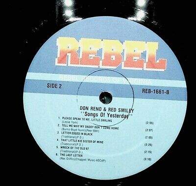 1988 Don Reno & Red Smiley Songs From Yesterday Bluegrass 1988 Don Reno & Red Smiley Songs From Yesterday Bluegrass