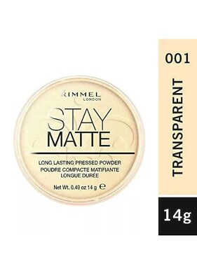 RIMMEL STAY MATTE LANGANHALTENDER GEPRESSTER PUDER 14g *WÄHLEN SIE IHREN FARBTON*