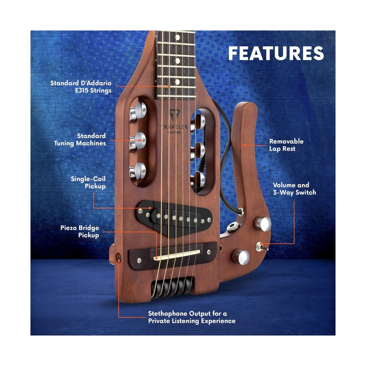 トラベラーギター　USA製　Pro-Series Traveler Guitar Pro-Series (Maple) aka The Traveler made in