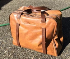 SINGER Vtg Sewing Machine Travel Vinyl /Carry Case/Storage Bag With flaw