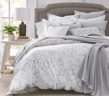 Sky Botanical Shade 3 Pc Duvet Cover Set 100 Cotton Gray