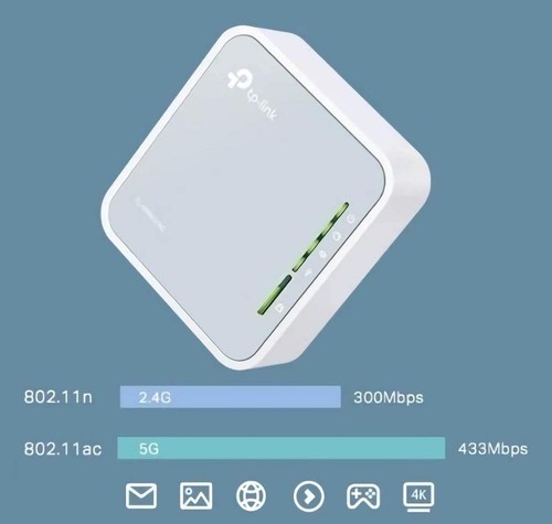 TP-Link TL-WR902AC WLAN Nano Router dualband 5GHz 3G 4G tragbar Surfstick input - Bild 5 von 6