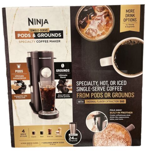 Ninja - Pods & Grounds Specialty Single-Serve Iced Coffee Maker, K-Cup Pod NEW - Picture 2 of 2