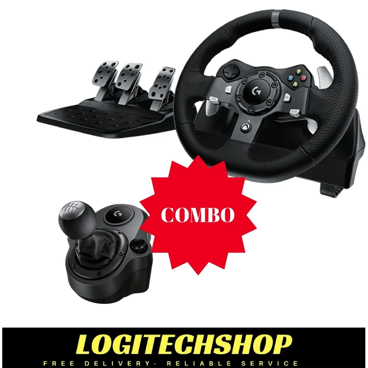 Logitech G920 Driving Force Wheel for Xbox One & PC + Shifter (Free  Delivery)