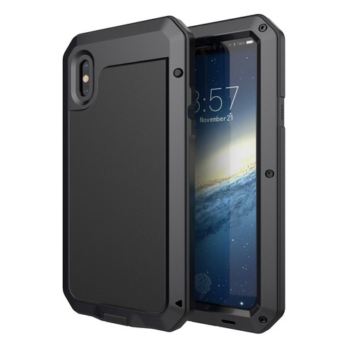For iPhone 7 8 11 12 13 14 15 16 Full Body Impact Metal Case w/ Screen Protector - 第 3/28 張圖片