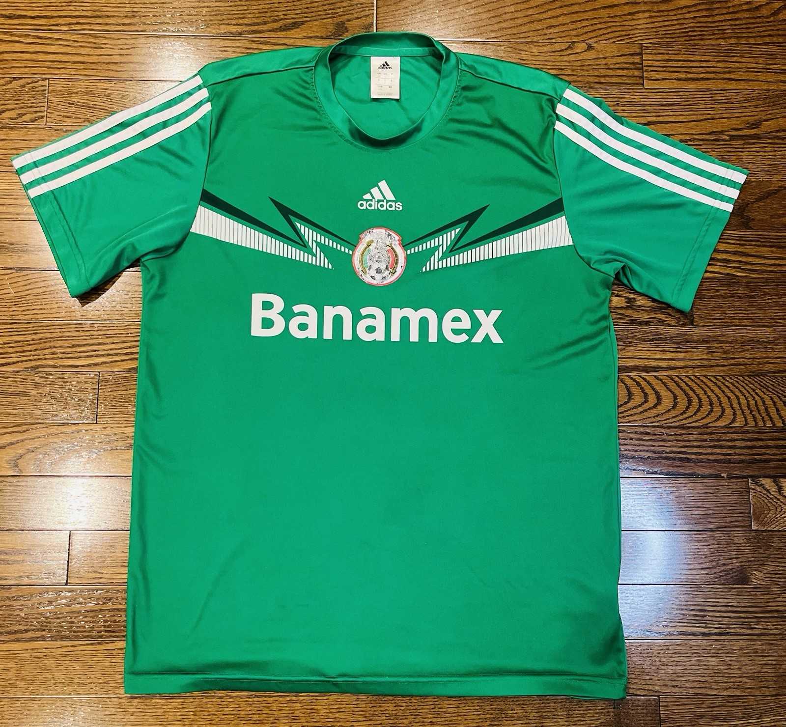 Adidas Mexico Jersey Large Banamex 2013  World Cup El Tri Green
