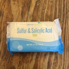 Sulfur and Salicylic Acid Bar Soap - DermaHarmony 3.7 oz - One Bar Made in USA