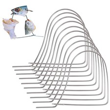 10PCS Stainless Steel Pin Combo 4.5" for Rigging in Crab Trap, Silver