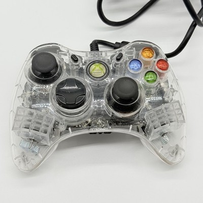 Xbox 360 Afterglow Controller Model PL-3702 Wired Video Game Clear Tested
