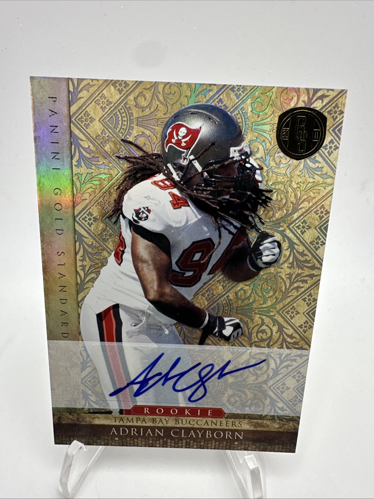 Adrian Clayborn Panini Gold Standard #152 Silver Signature