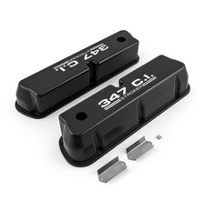Ford Sb 289 302 351 Windsor 347ci. Black Aluminum Valve Covers Tall Whole Ford Sb 289 302 351 Windsor 347ci. Black Aluminum Valve Covers Tall Whole