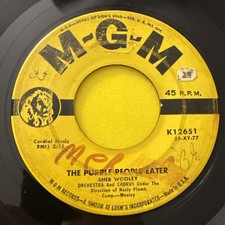 Sheb Wooley The Purple People Eater / I Can't Believe You're Mine 7" 45 MGM