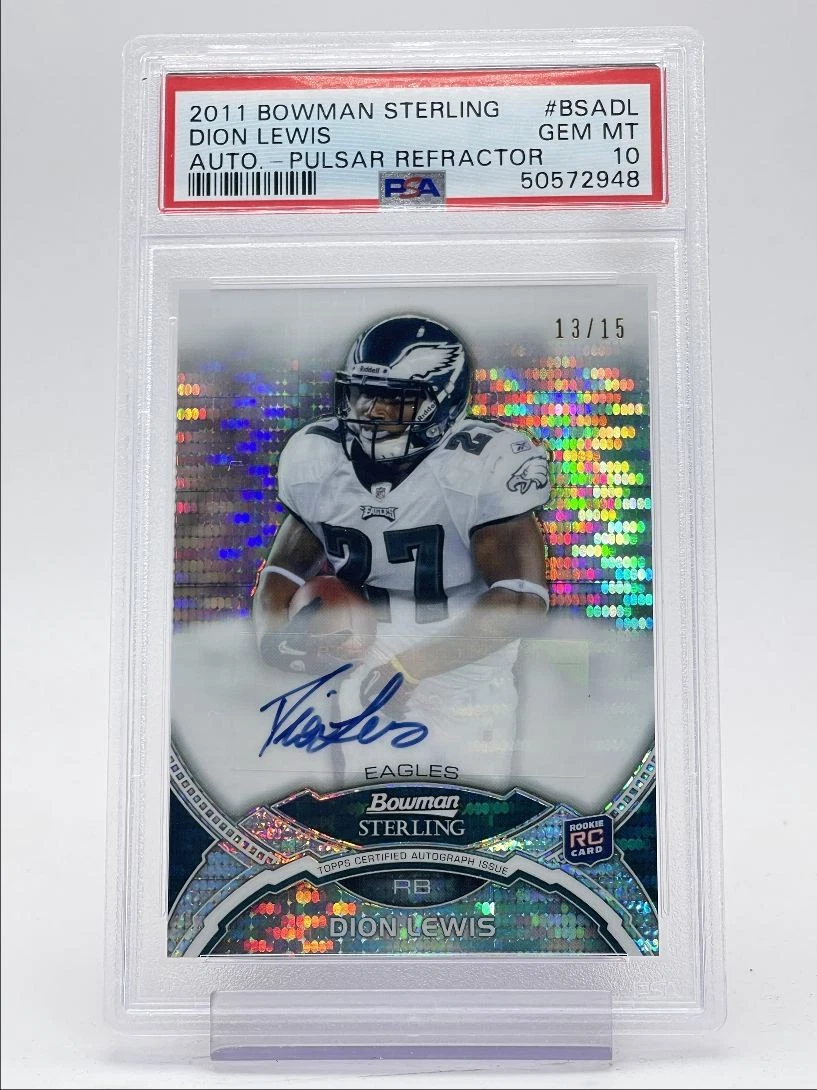 Dion Lewis Bowman Sterling Autograph #BSADL Pulsar Refractor