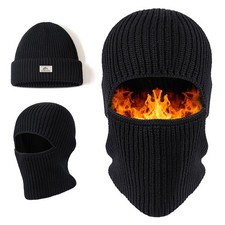 Balaclava - Cap For Purposes, Thermal Knitted Beanie Hat Motorcycle full Hood...