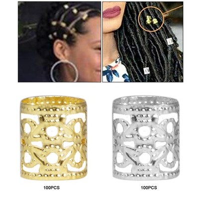 100 Stück Multi Color Dirty Hair Extension Schnallen Dreadlock Braid Rings