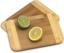 Bamboo Wood Cutting Board Set, 2-Piece 8X6in Kitchen Charcuterie Boards with ...
