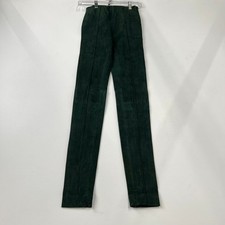 POLO RALPH LAUREN Goat Suede Skinny Pants Women's Size L Forest Green