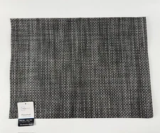 Placemat Set of 8 Mainstays Longport Pewter Woven Vinyl  – 13″ × 18″, Durable