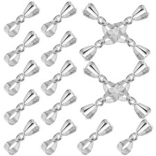 100Pcs Clasp Connectors for Diy Jewelry Necklace Pendant Clip Buckles