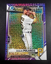 2021 Bowman Chrome - Prospects Shalin Polanco #BCP-222 Purple Mojo Refractor...