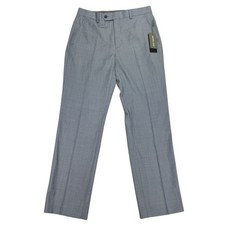 Michael Kors Mens Malone Classic Fit Stretch Suit Pants Light Blue 30x30