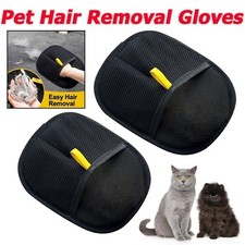 Electrostatic pet hair removal gloves,Reusable Pet Grooming Gloves Brush USA