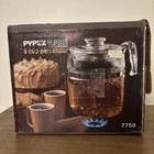 Vintage Pyrex FLAMEWARE 9 Cup Stovetop Percolator NEW IN BOX 7759
