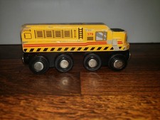 Vtg Wood Maison Joseph Battat Yellow Engine Magnetic Thomas Train Car