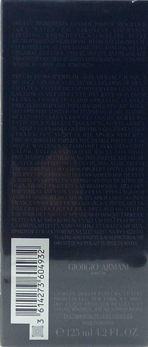 GIORGIO ARMANI CODE PARFUM SPRAY FOR MEN 4.2 Oz / 125 ml BRAND NEW