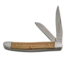 Rite Edge Wood Peanut Knife 2 Blade Traditional Folding Pocket Knife