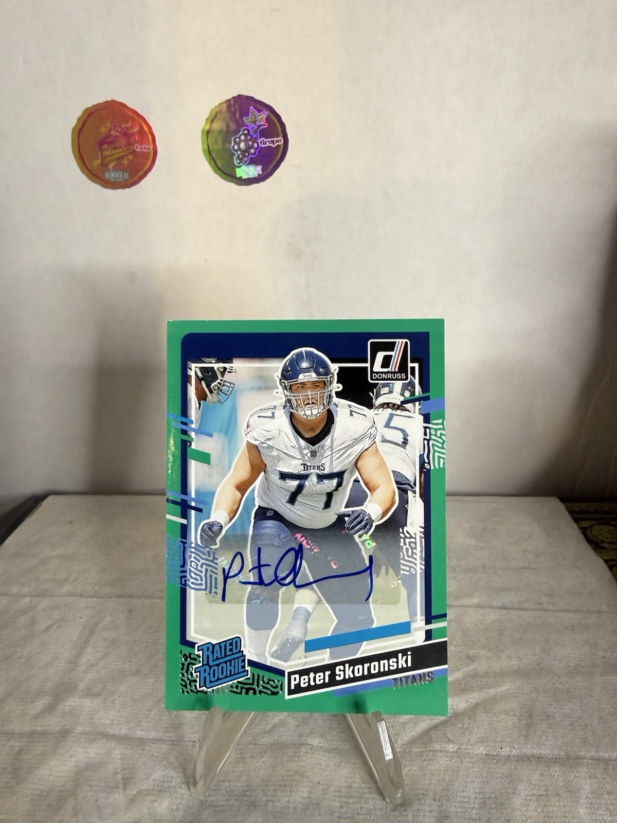 Peter Skoronski Panini Donruss #395 Autograph-Green