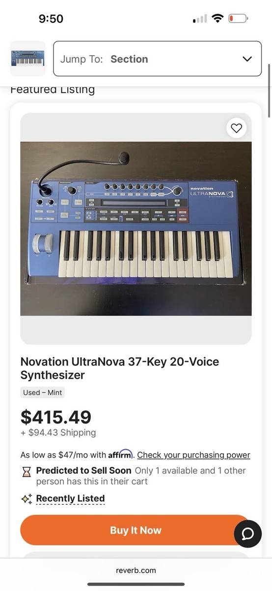 Novation Ultranova Keyboard Synthesizer for sale online | eBay