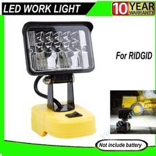 LED Work Light For Ridgid 18V Battery Cordless w/USB Output Portable Camping