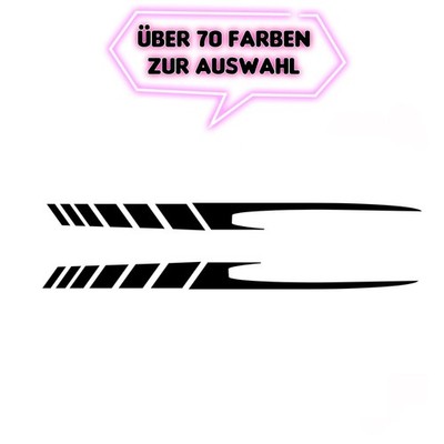 Auto Aufkleber 2x XL Seiten Streifen Bis 120cm Stripes XL Tuning M1 Sticker