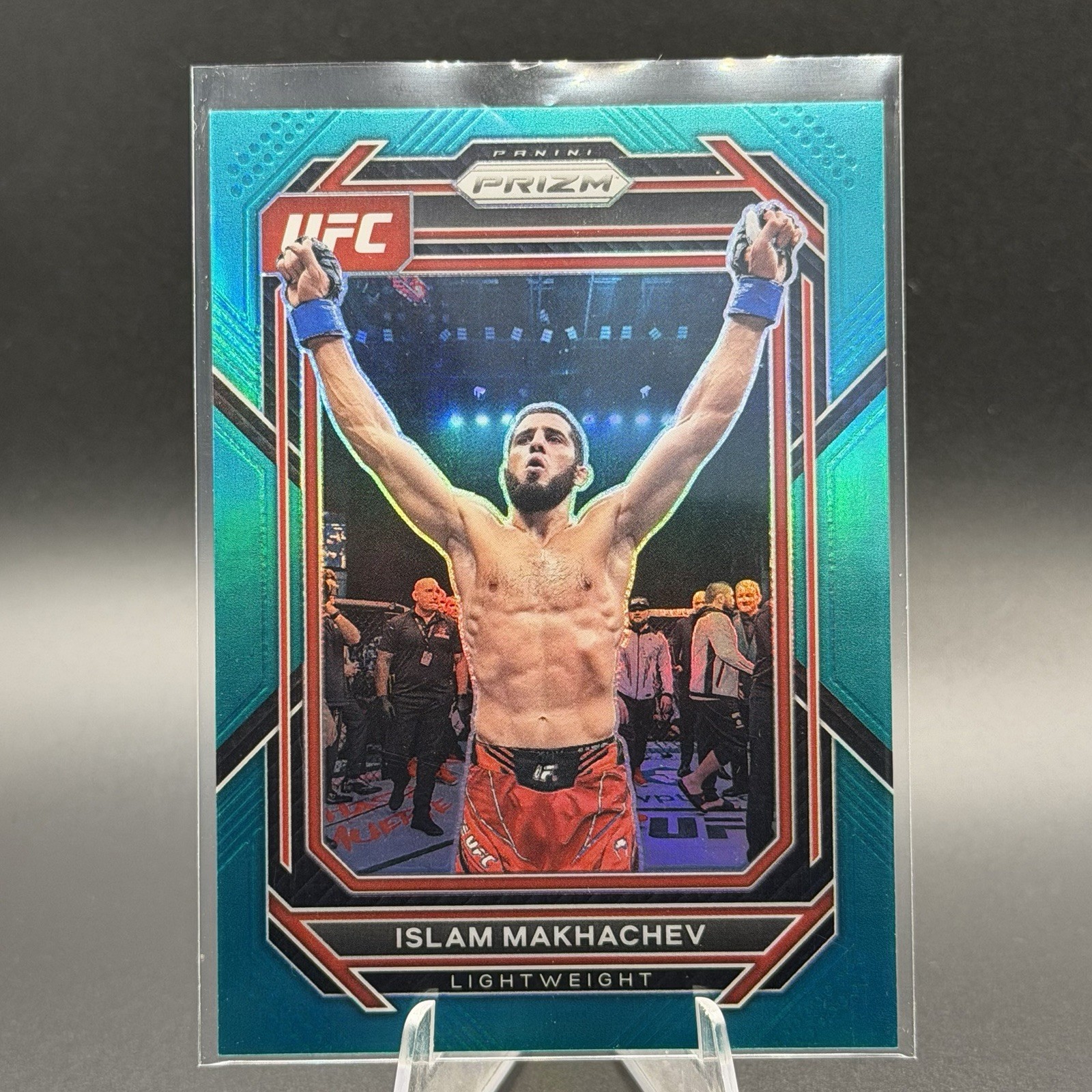 2023 Panini Prizm UFC Islam Makhachev Teal /49 #177