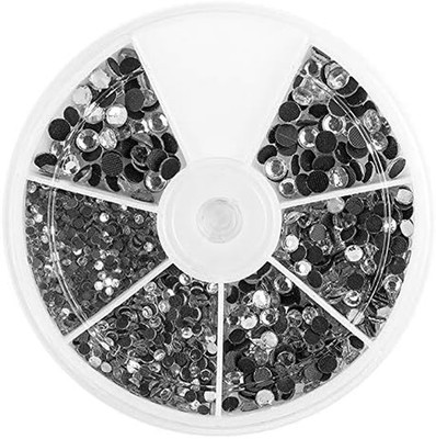 Hotfix-Strasssteine aus Glas | Klar | Set mit 1500 Stück | Größen-Mix: 2 mm, 3 m