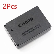 2Pcs New Original LP-E12 Battery For Canon EOS 100D M M2 M10 M50 M100 M200 SX70