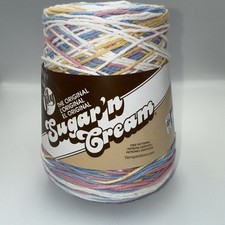 Lily - 10300202612 Sugar'n Cream Cotton Cone Yarn, 14 oz, Kitchen Breeze Ombre,