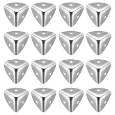 Metal Box Corner Protector Edge Guard Protector 25 x 25 x 25mm Silver Tone 16pcs