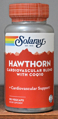 Solaray Hawthorn Cardiovascular Blend with CoQ10 90 Capsules Special Formula
