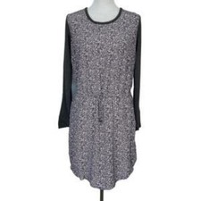 Lou & Grey Women's Modern Gray Dress with Drawstring Waist Medium