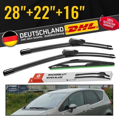 Für Bosch Scheibenwischer vorne + hinten passend für OPEL MERIVA B 2010-2017