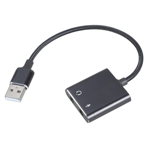 Adaptateur Son USB Câble Carte Son Stéréo Externe pour Ordinateur Portable et Appareils Mobile - Photo 2/8
