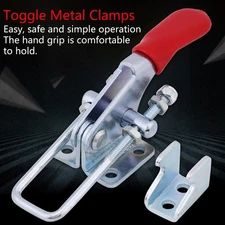 4PCS Latch Type Toggle Clamps Set Hand Tool Metal Holding Capacity 163kg/360lbs