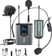 Microfonos Profesionales Inalambricos Professional Recargables Diadema Estudio