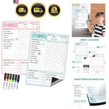 Tabella Magnetica Cancellazione a Secco Chore - 8,5"x12" Responsabilità Comportamentale Chore Board...