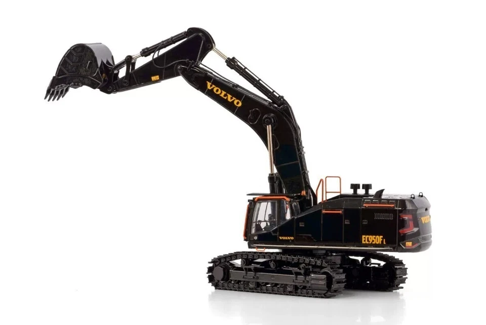 Excavadora Volvo EC950F en negro, modelos de camiones WSI, vehículo de construcción, 1:50 Foto 3 de 4