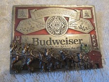 Vintage Anheuser Busch Budweiser Belt Buckle Clydesdale Team T-169 Markatron