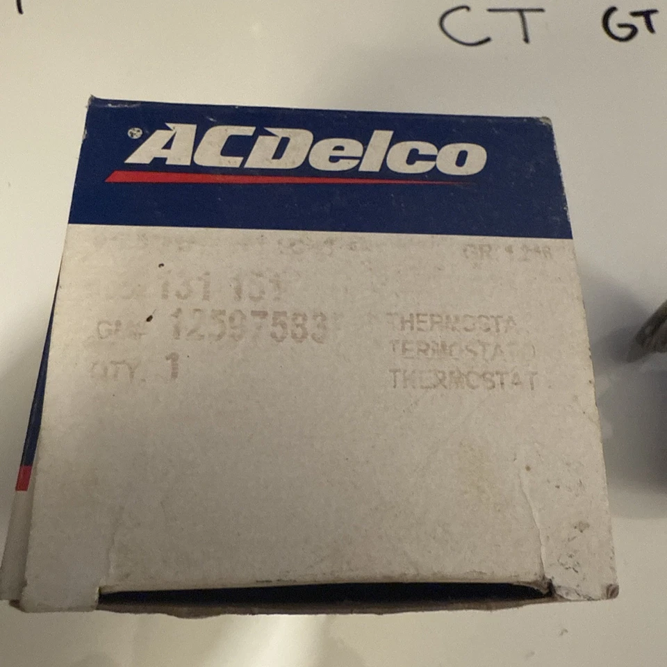 正品通用 1990 - 2014 雪佛兰 GMC Oldsmobile 发动机冷却液恒温器 12597583 — 第 2/4 张图片
