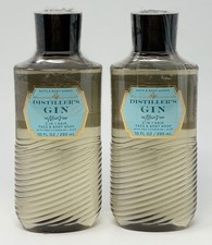 2 BATH BODY WORKS DISTILLER'S GIN 3 IN 1 HAIR FACE WASH SHOWER GEL MENS 10 OZ